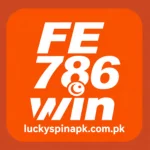 FE786Win orange and white app logo